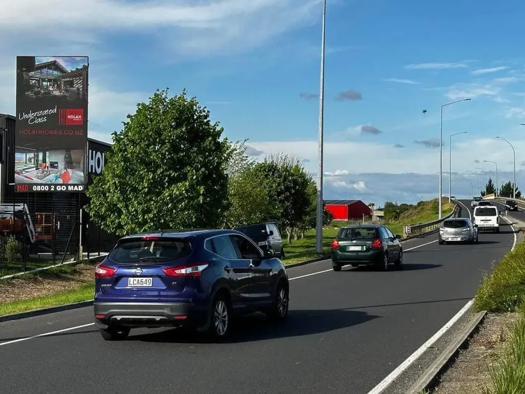 Billboard over intersection