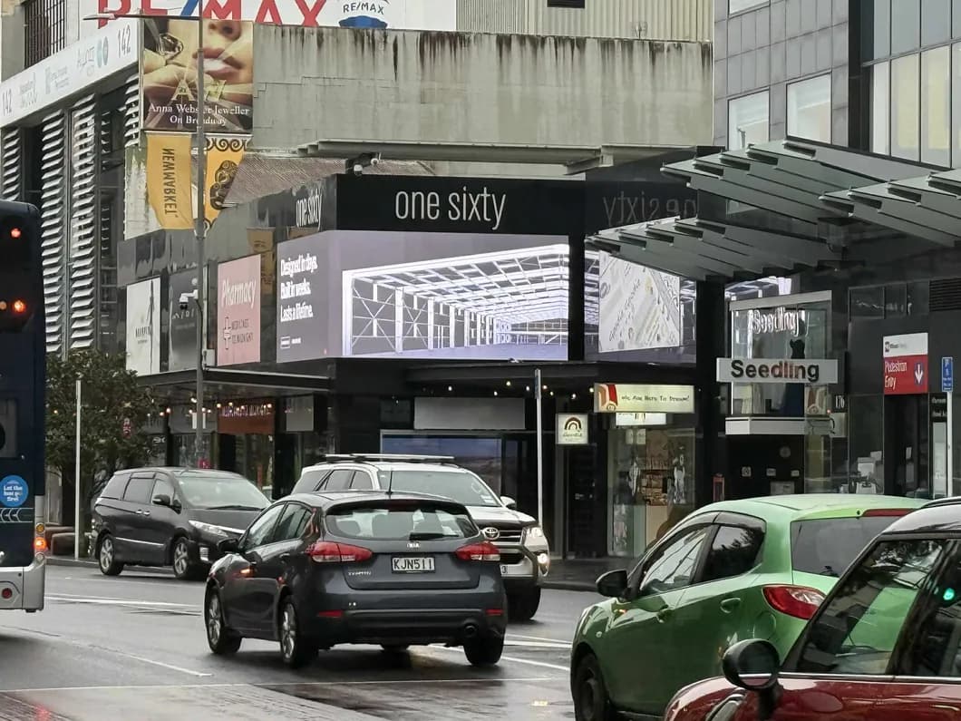 160 Broadway, Newmarket MAD billboard