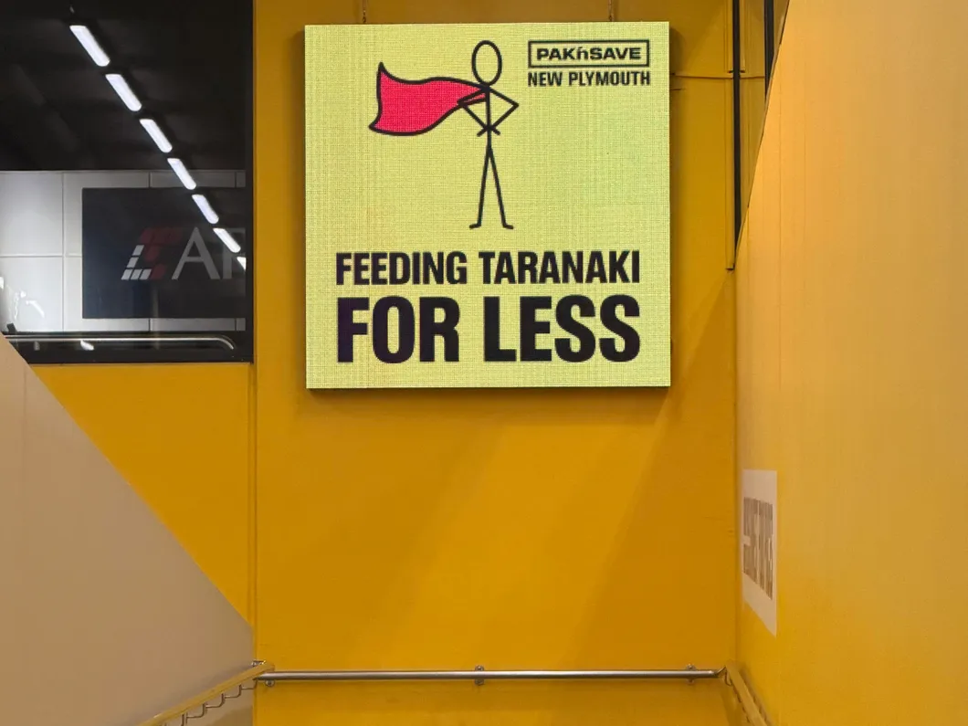 Pak'nSave going up the ramp